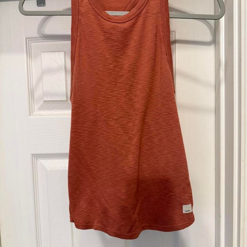 Vuori Sunrise Ribbed High Neck Tank XS